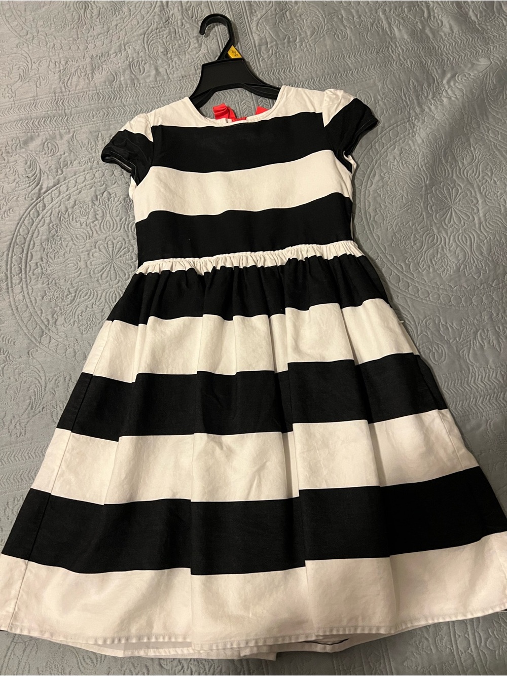 Gymboree Black and White Wide-Striped Girls Dress